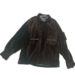 Vintage The Bare Fox Cargo Jacket Mens 2XL Velvet Streetwear Casual